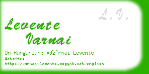levente varnai business card